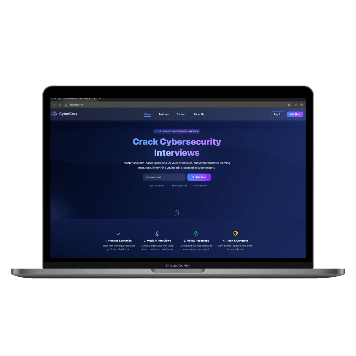 CyberCrux — AI Interview Platform preview